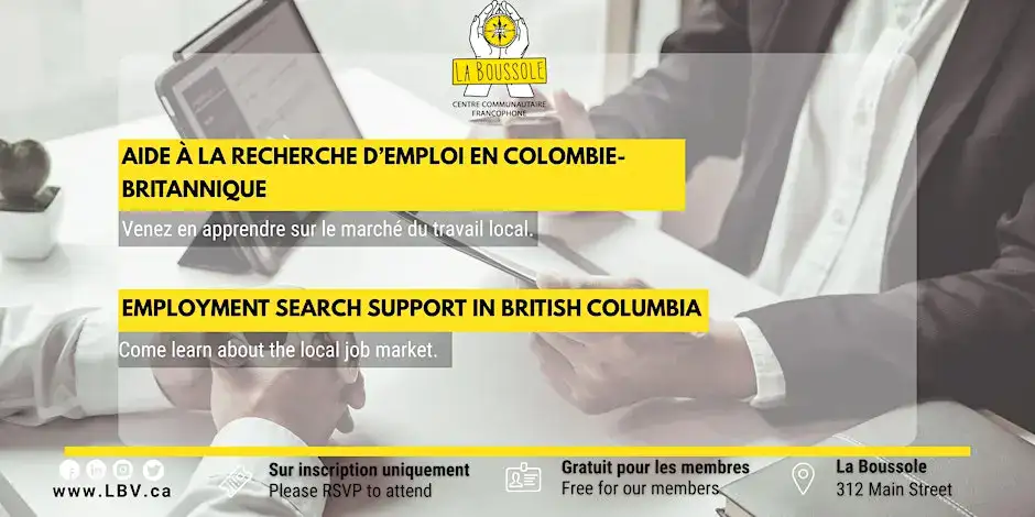 Info session / Aide à la recherche d’emploi en Colombie-Britannique