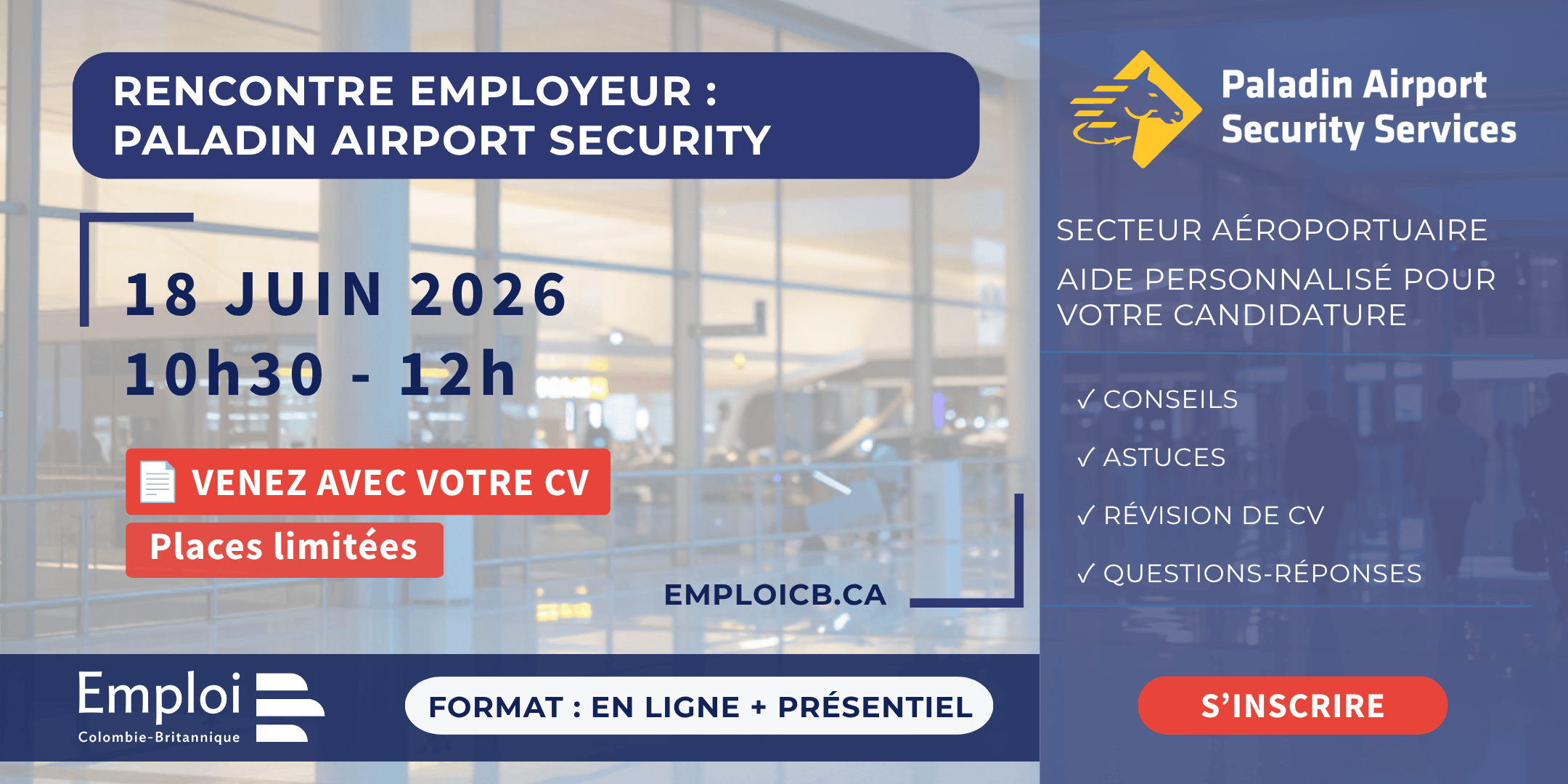 Rencontre avec employeur : Paladin Airport Security
