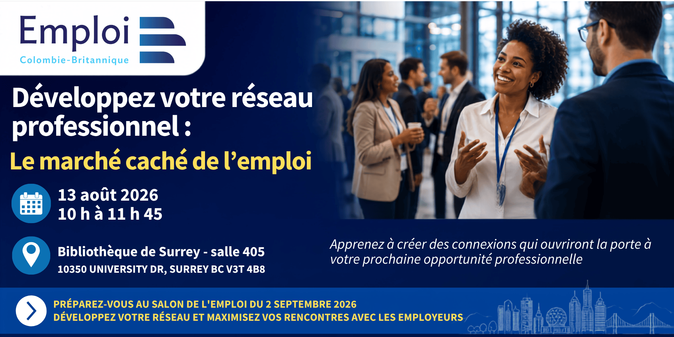 Développez votre réseau professionnel : le marché caché de l’emploi
