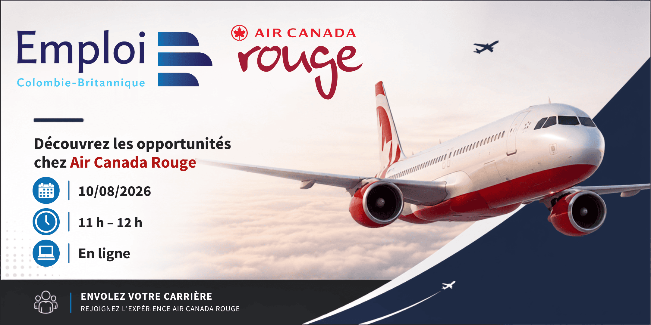 Découvrez les opportunités chez Air Canada Rouge