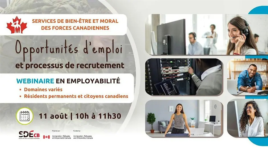 Carrière aux Services de bien-être et moral des Forces canadiennes