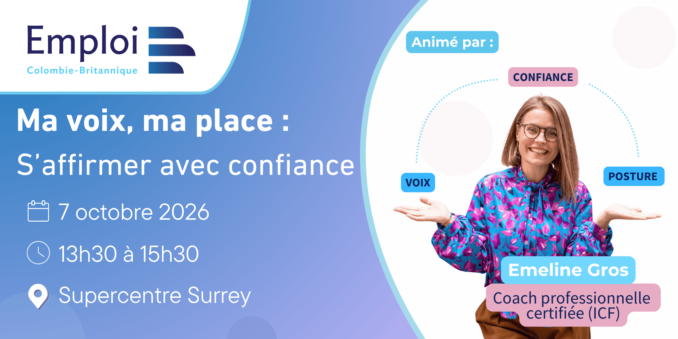 Ma voix, ma place : s’affirmer avec confiance