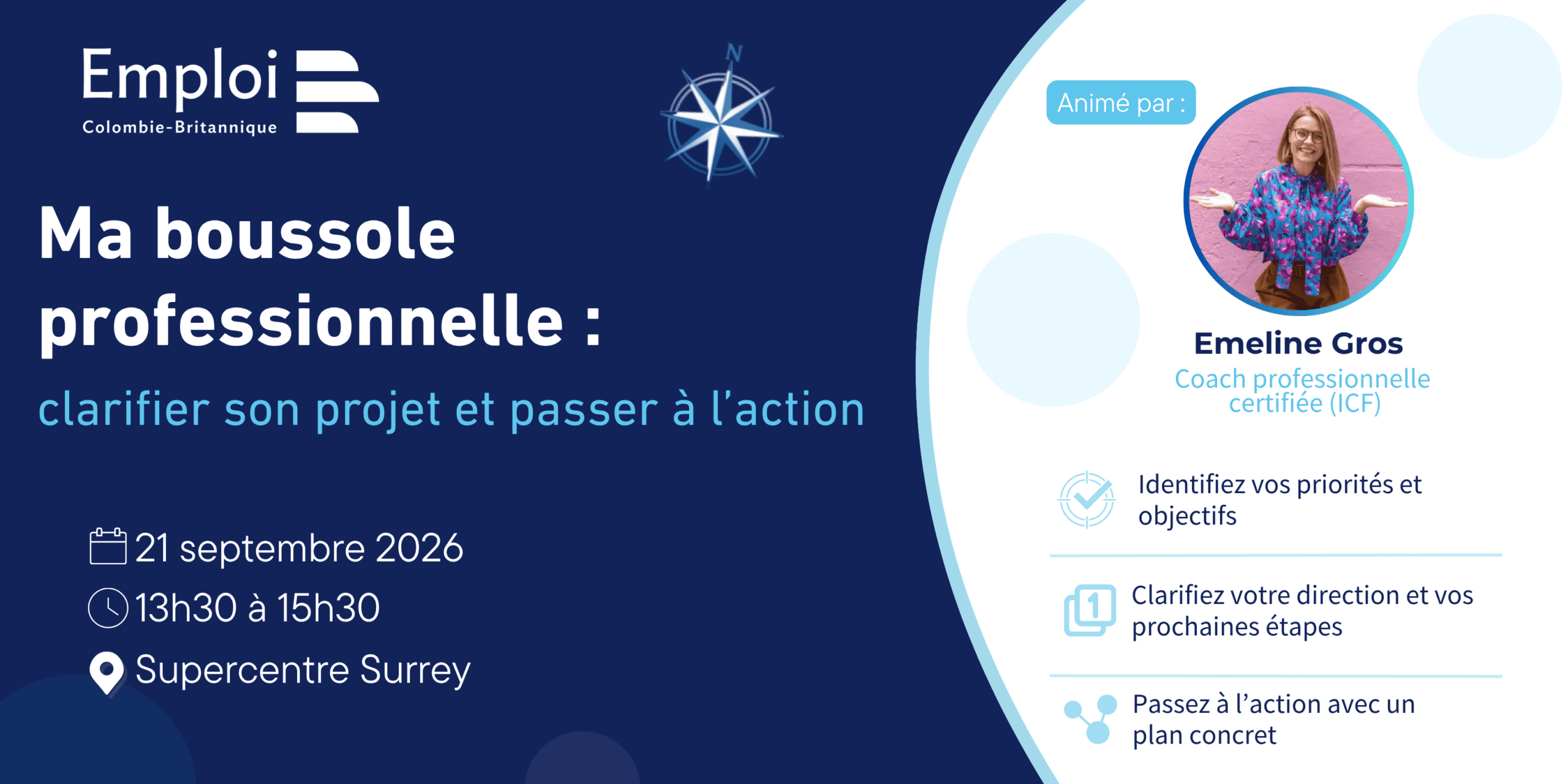 Ma boussole professionnelle : clarifier son projet et passer à l’action