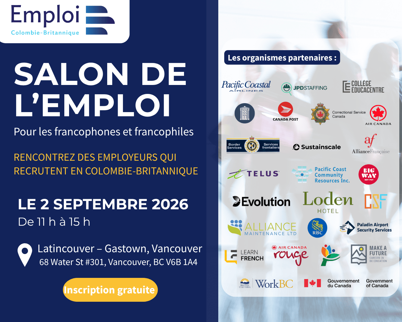 SALON DE L’EMPLOI – VANCOUVER