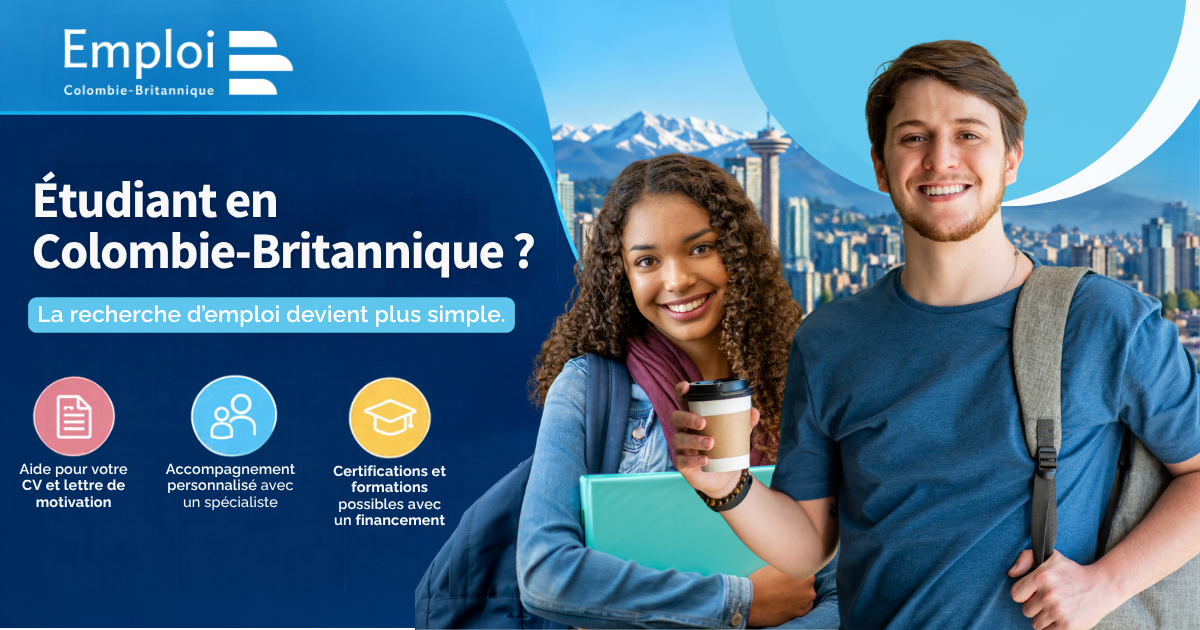 Étudiants en Colombie-Britannique accompagnés dans leur recherche d'emploi par Emploi CB